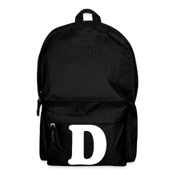 Impression de style grand D | Point D | D Logo - Sac à dos - noir - Devant
