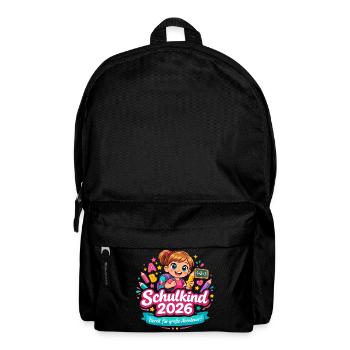 Schulkind 2026 – Das große Abenteuer startet - Rucksack - Schwarz - Vorne