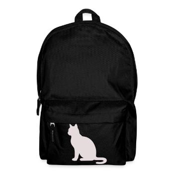 Silhouette de chat pastel - Sac à dos - noir - Devant