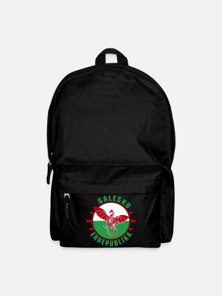 Galesko Errepublika – Walisische Republik - Rucksack - Schwarz