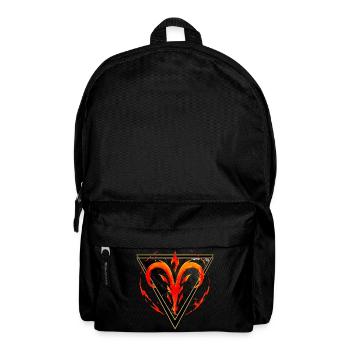 Widder-Feuerzeichen – Tierkreis von Kék-Ina - Rucksack - Schwarz - Vorne