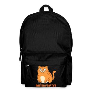 Meister der Schlafzeit-Katze - Rucksack - Schwarz - Vorne