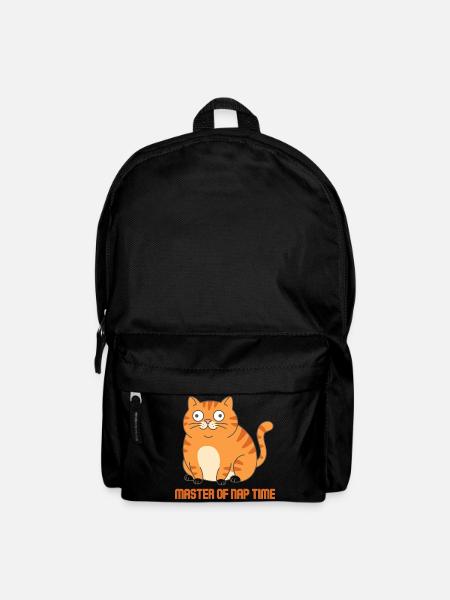 Meister der Schlafzeit-Katze - Rucksack - Schwarz