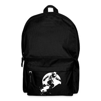 Dessin de snowboardeur - Sac à dos - noir - Devant