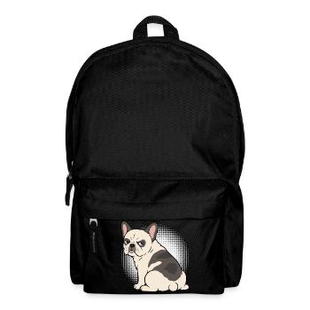 Französische Bulldogge Frenchie Frenchiehalter - Rucksack - Schwarz - Vorne