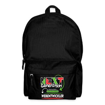 Webentwickler  Next Generation Beruf Arbeit Mann  - Rucksack - Schwarz - Vorne