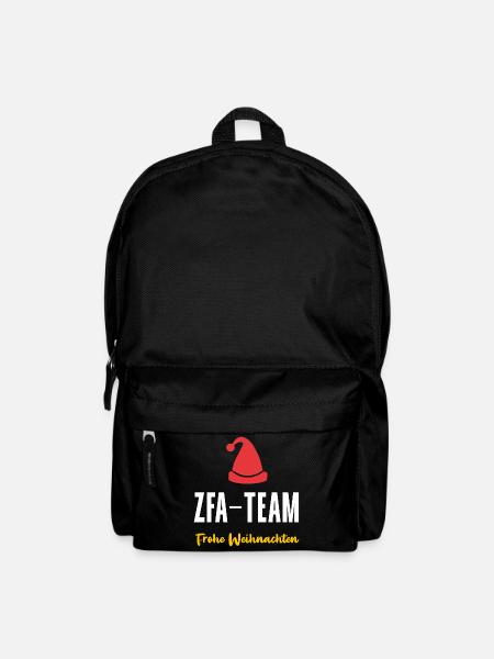 ZFA Team Weihnachtsfeier Frohe Weihnachten - Rucksack - Schwarz