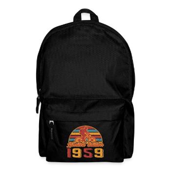Bicycle Cyclist Bike Birthday Year of construction 1959 - Backpack - black - Front