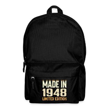 Tolles Geburtstagsgeschenk von 1948 seit 1948 Retro - Rucksack - Schwarz - Vorne