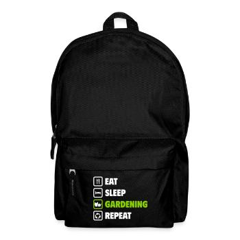 Eat, sleep, garden, repeat! - Backpack - black - Front