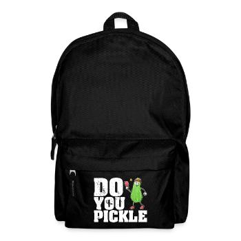 Pickle Gurke Pickelball Schläger Lustig - Rucksack - Schwarz - Vorne
