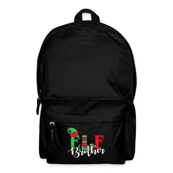 Elf Brother Christmas Family Matching - Backpack - black - Front