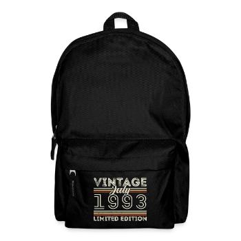 Juli 1993 Juli Geburtstagsgeschenk Juli 1993 - Rucksack - Schwarz - Vorne