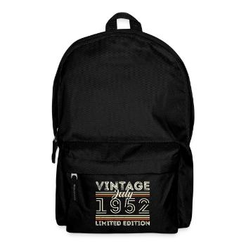 Juli 1952 Juli Geburtstagsgeschenk Juli 1952 - Rucksack - Schwarz - Vorne