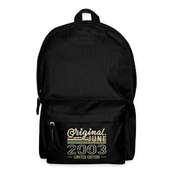 June 2003 Birthday June 2003 - Born in June 2003 - Backpack - black - Front