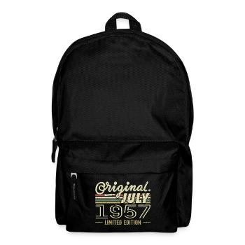 Juli 1957 Originales Geburtstagsgeschenk 1957 - Rucksack - Schwarz - Vorne