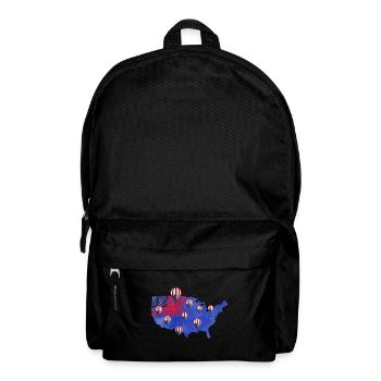 Amerika Heißluftballon Flagge - Rucksack - Schwarz - Vorne