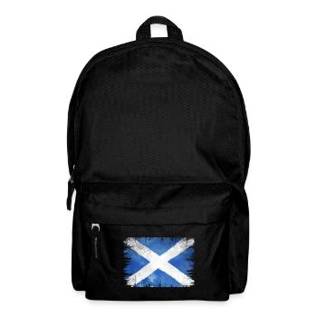 SCOTTLAND VINTAGE FLAG USED LOOK WATERCOLOR - Backpack - black - Front