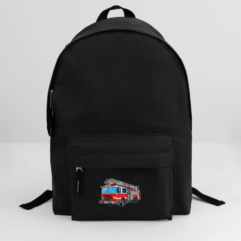 Fire brigade, fire engine, firefighter, extinguish Backpack