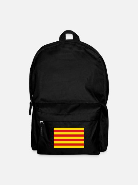 Drapeau de la Catalogne drapeau Catalan Barcelone - Sac à dos - noir