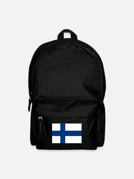 Finnland finnisch Flagge Fahne - Rucksack - Schwarz