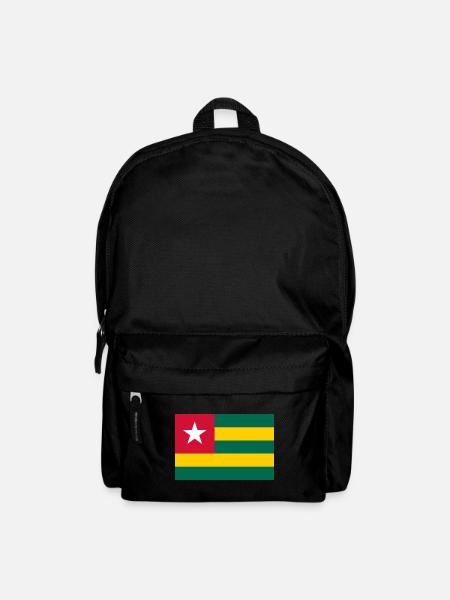 Togo togolesisch Flagge Fahne - Rucksack - Schwarz