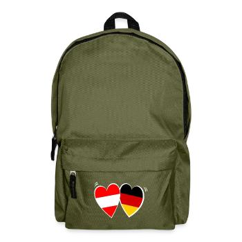 Österreicher Deutsche Liebe - Rucksack - Olivgrün - Vorne