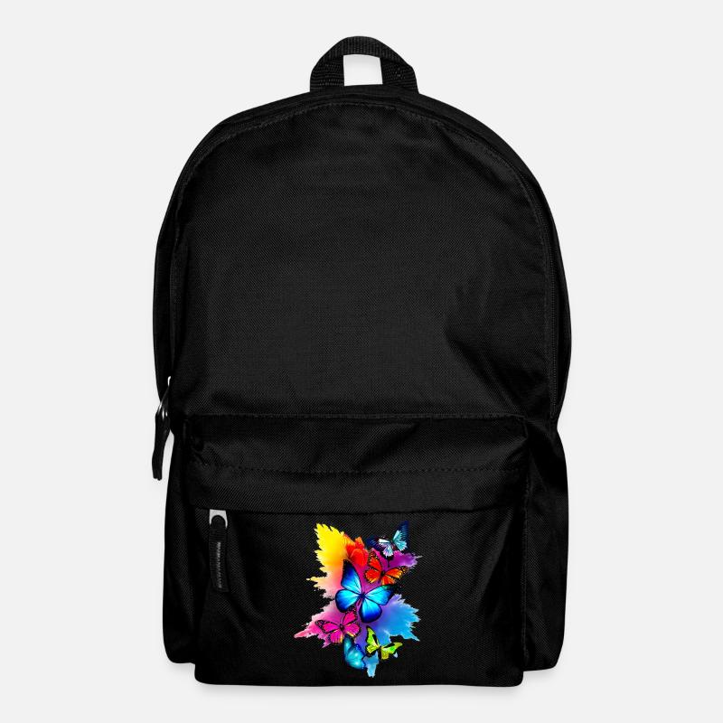 Butterfly Splash Coloré - Sac à dos - noir