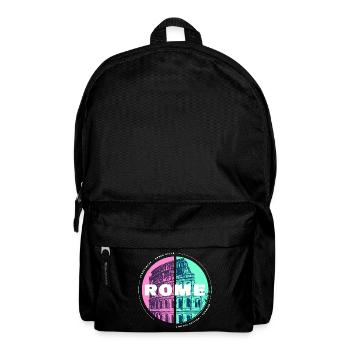 Rom Rome Italien Stadt Skyline Urlaub Heimat Liebe - Rucksack - Schwarz - Vorne