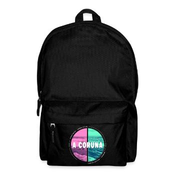 A Coruna Spanien Stadt Skyline Heimat Liebe Urlaub - Rucksack - Schwarz - Vorne