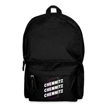Chemnitz Germany City Font Skyline Home - Backpack - black - Front