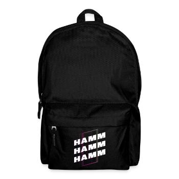 Hamm Deutschland Stadt Schrift Skyline Heimat - Rucksack - Schwarz - Vorne