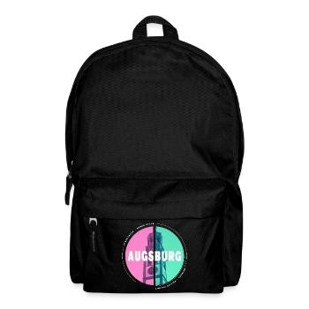 Augsburg Deutschland Stadt Skyline Heimat Liebe - Rucksack - Schwarz - Vorne