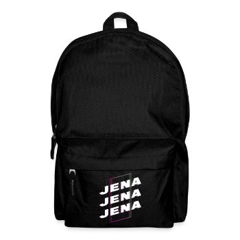 Jena Germany City Font Skyline Home - Backpack - black - Front