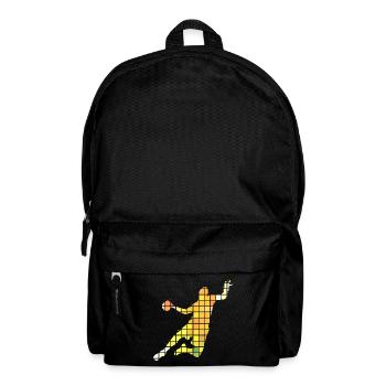 Handball Handball Joueur Handball Pixel Coloré - Sac à dos - noir - Devant