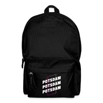 Potsdam Deutschland Stadt Schrift Skyline Heimat - Rucksack - Schwarz - Vorne