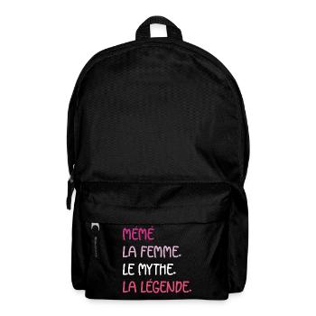 La femme le mythe la légende mémé - Sac à dos - noir - Devant
