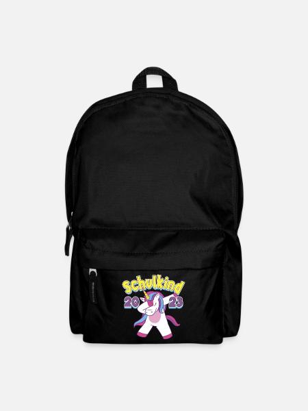 Schulkind 2023 Dabbing Einhorn Einschulung - Rucksack - Schwarz