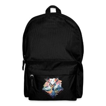 Deer Deer Antler Animal Nature Forest Wilderness Mountains - Backpack - black - Front