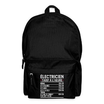 Électricien Idée Cadeau Humour - Sac à dos - noir - Devant