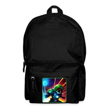 Cooler Weltraum Astronaut - Rucksack - Schwarz - Vorne