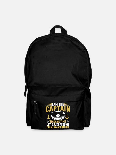 I'am the Captain T-Shirt Geschenk für Captain - Rucksack - Schwarz