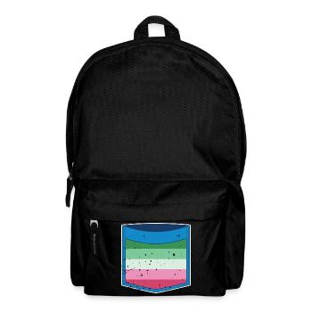 Abrosexuell Flagge Brusttasche LGBT Abrosexuell - Rucksack - Schwarz - Vorne