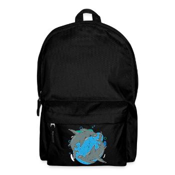 requin océan animal créature marine cadeau requin marteau - Sac à dos - noir - Devant