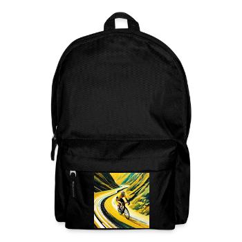 Peak Pursuit: Yellow Jersey's Flight - Backpack - black - Front