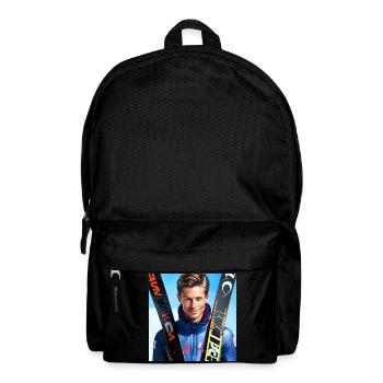 Skispringer - Rucksack - Schwarz - Vorne