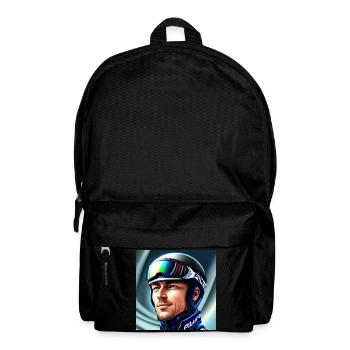 Skispringer Portrait - Rucksack - Schwarz - Vorne