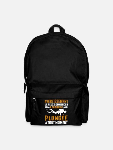 Parler de Plongée à tout moment - Sac à dos - noir