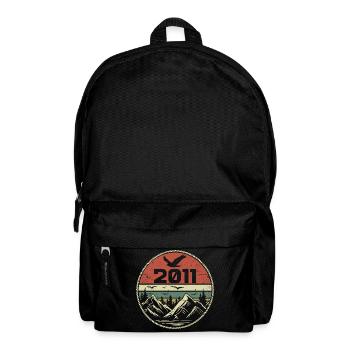 Vintage 2011 Classique 2011 rétro 2011 Cadeau 2011 - Sac à dos - noir - Devant