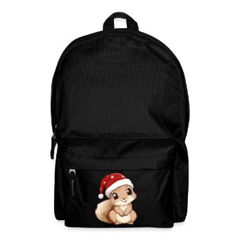 Écureuil Noël mignon Noël mignon - Sac à dos - noir - Devant